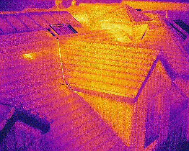 Thermal Imaging Roof Survey Image Plymouth